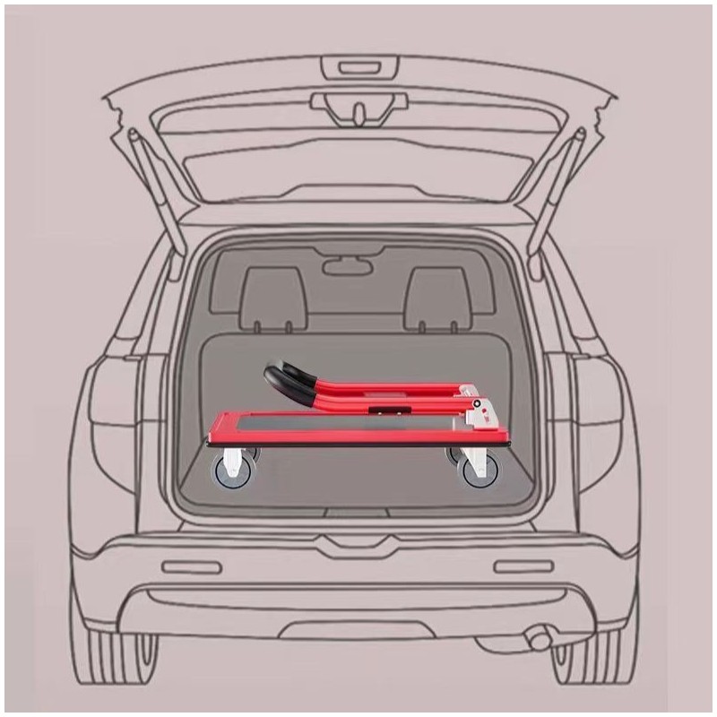 Wózek transportowy, magazynowy ręczny, składany, metalowy 88 x 58 cm AT01 - obrazek 4