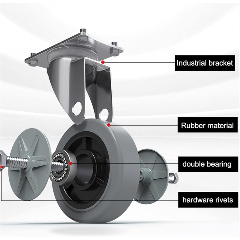 Wózek transportowy, magazynowy ręczny, składany, metalowy 88 x 58 cm AT01 - obrazek 6