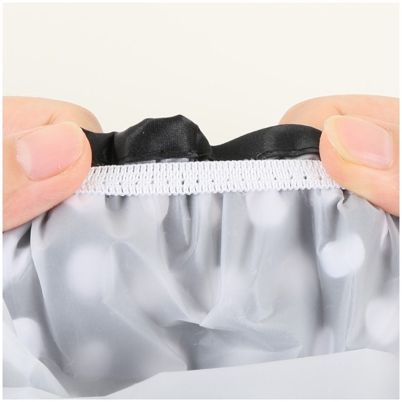 Wodoodporny czepek ochronny, kąpielowy na włosy, do spania, ZEBRA KCZ02 - obrazek 6