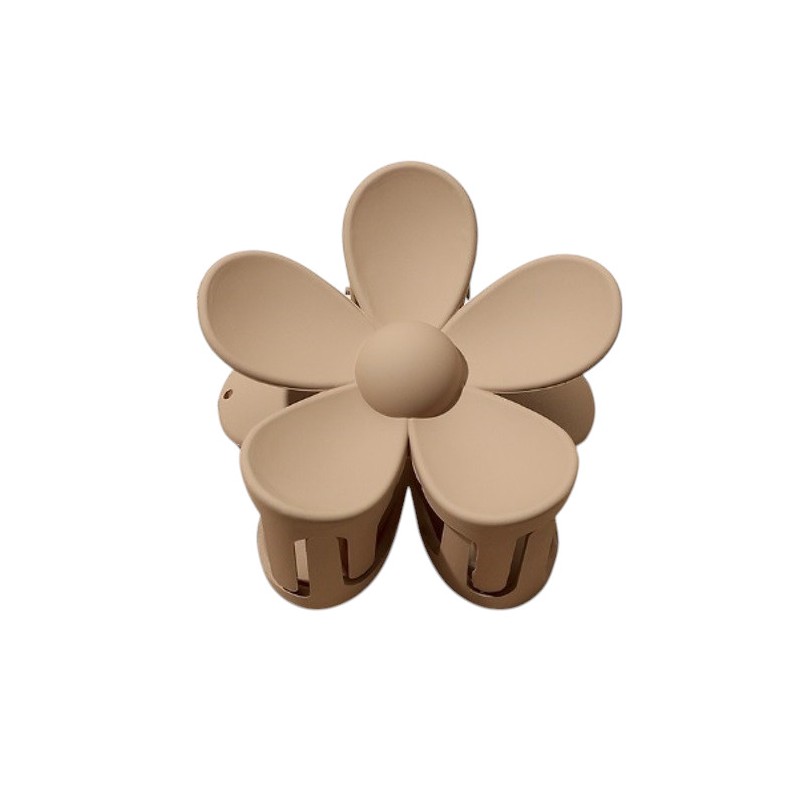 Spinka do włosów klamra XL kwiat beżowa 7x7,5 cm SP152K - obrazek 5