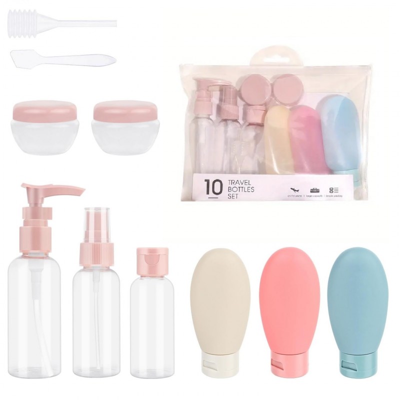 Zestaw pojemniczków buteleczek podróżnych 10w1 KS64WZ3 - obrazek 3