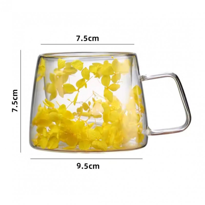 Szklanka termiczna z kwiatami w środku, hortensje 180 ml 1szt SZK155 - obrazek 4