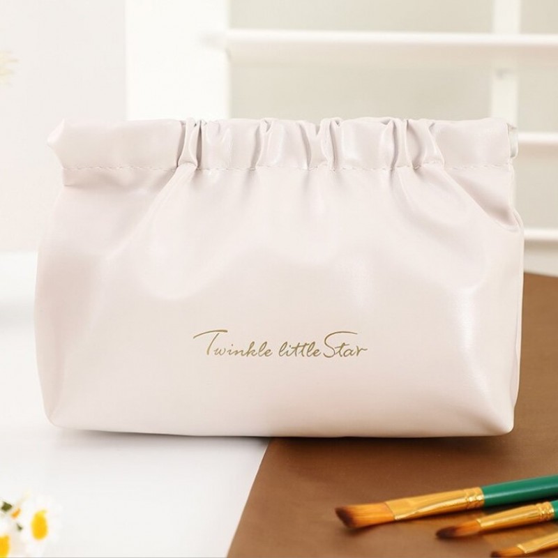 Kosmetyczka, saszetka na kosmetyki, wkładki, ekoskóra rozm M 16x12cm KS145B - obrazek 4