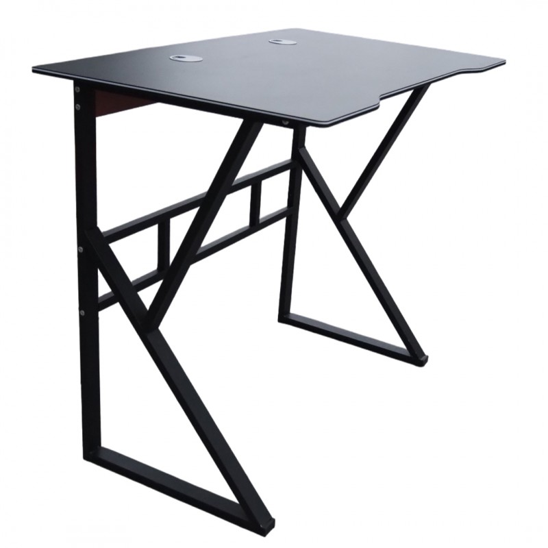 Biurko komputerowe czarne, gamingowe 100 x 60 cm STL20CZ - obrazek 3