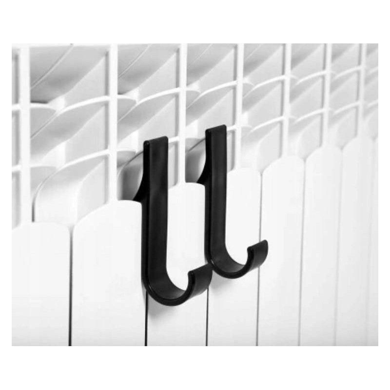 Wieszak, uchwyt, haczyk na grzejnik, prysznic, czarny komplet 2 SZT U16CZZESTAW2 - obrazek 3