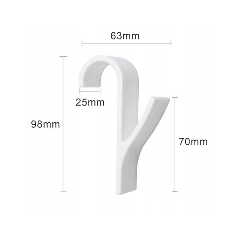 Wieszak, uchwyt, haczyk na grzejnik, prysznic, czarny komplet 2 SZT U16CZZESTAW2 - obrazek 4