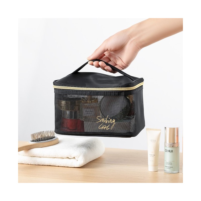 Kosmetyczka organizer na kosmetyki SMILING GIRL rozm. L 22x15x12cm KS108 - obrazek 5