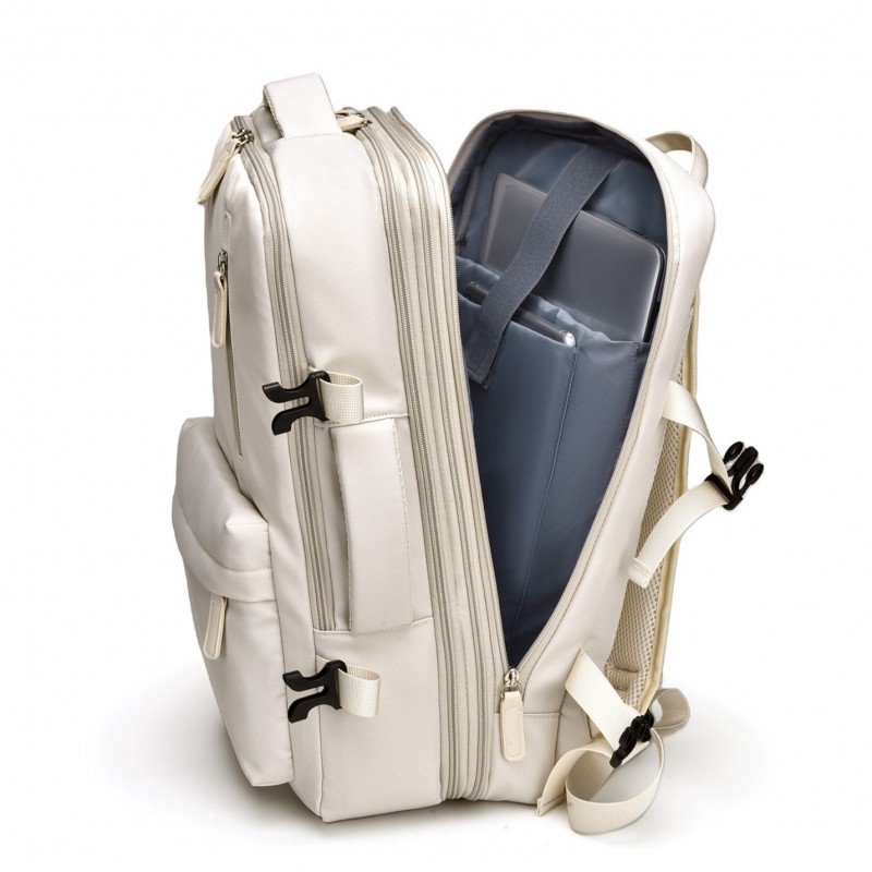 Plecak podróżny, kabinowy do samolotu, wodoodporny z USB, 44x30x16/26cm PL175 - obrazek 7