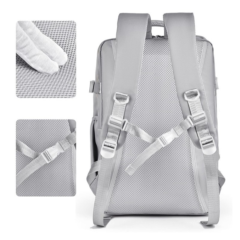 Plecak podróżny, kabinowy do samolotu, wodoodporny, 42x28x21cm PL180 - obrazek 6