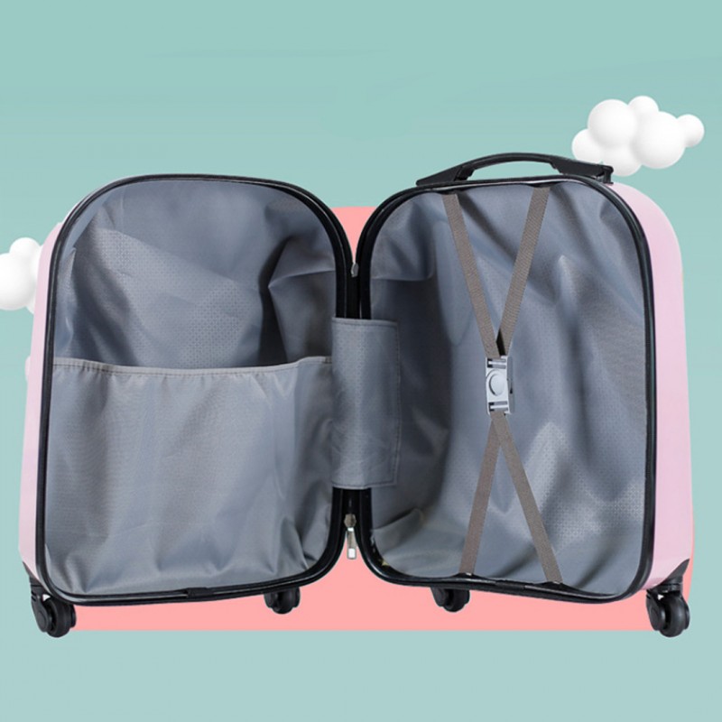 WALIZKA DZIECIĘCA KABINOWA BAGAŻ DZIECI miś róż WP05 - obrazek 5