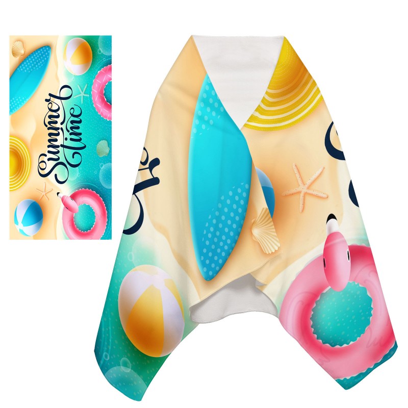 Ręcznik plażowy prostokątny SUMMER TIME 150x70 REC54WZ10 - obrazek 3