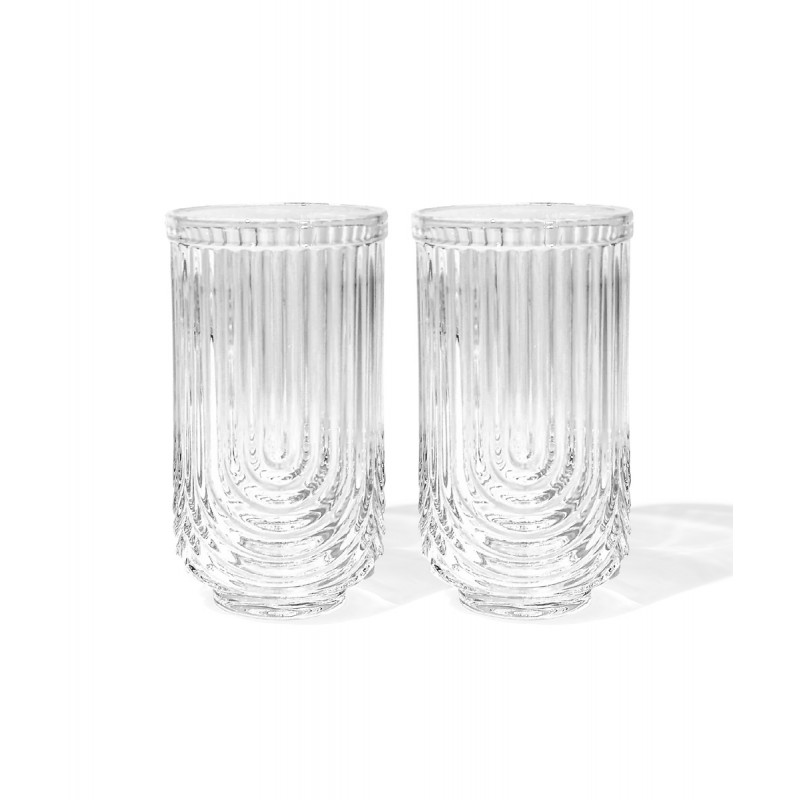 Szklanka ryflowana wysoka 480 ml grube szkło 1szt SZK64 - obrazek 6