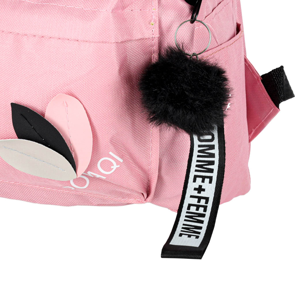 Plecak szkolny młodzieżowy jednokomorowy różowy - obrazek 8