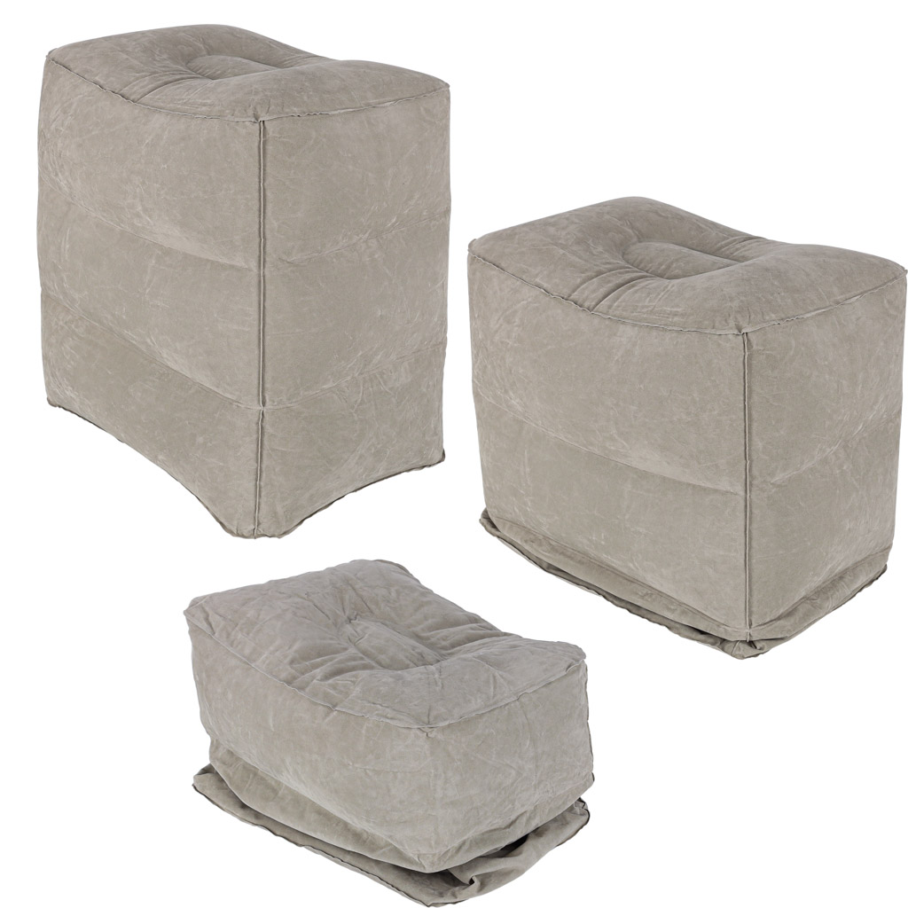 Podnóżek nadmuchiwany pod nogi pufa turystyczna 3 poziomy wysokości - obrazek 7