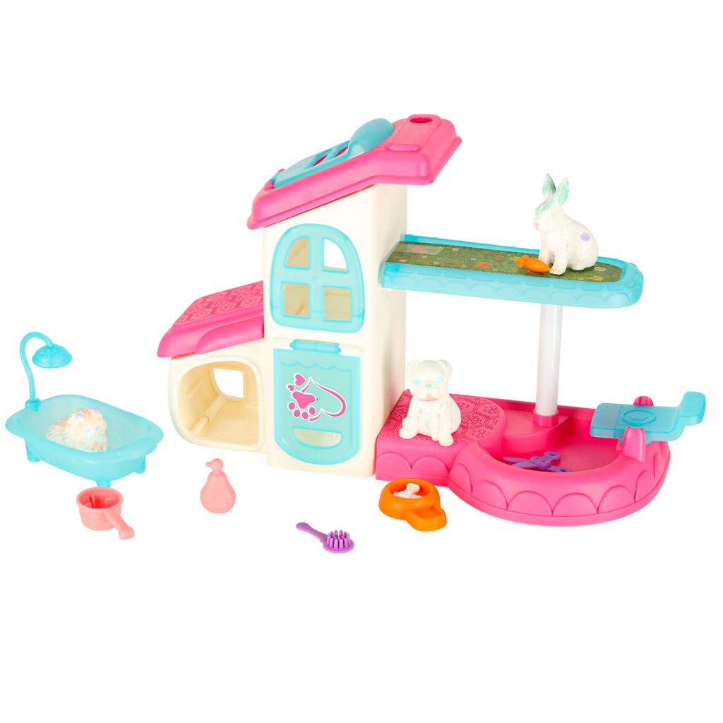 Hotel dla zwierząt domek spa dla psa kota zwierzątka akcesoria 26 elementów - obrazek 4