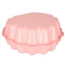 Piaskownica zamykana basen Muszelka Twins podwójna 2w1 160×87,5×19,5cm różowa