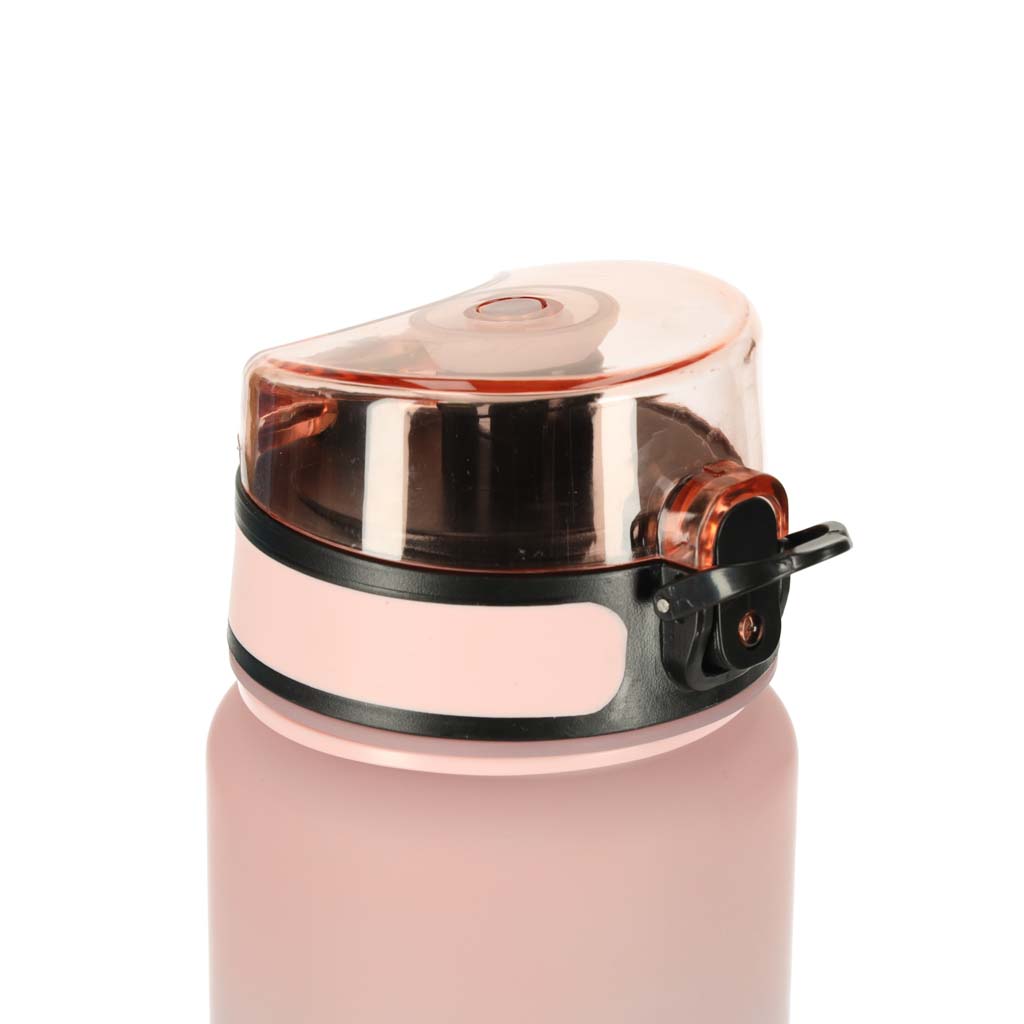 Butelka na wodę bidon z ustnikiem sportowy BPA FREE 600ml różowo-niebieski - obrazek 5