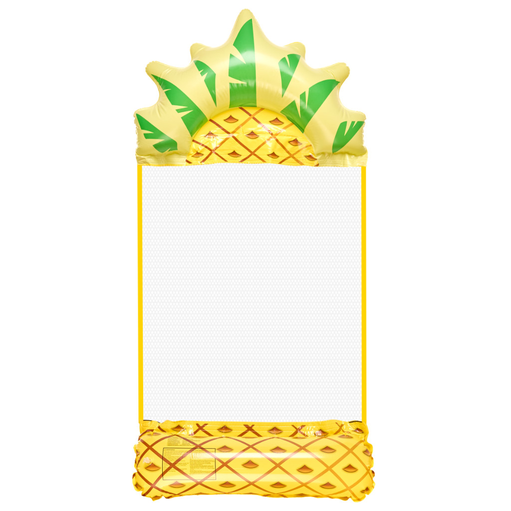 Materac dmuchany plażowy hamak wodny leżak fotel krzesło do pływania basenu ananas - obrazek 3