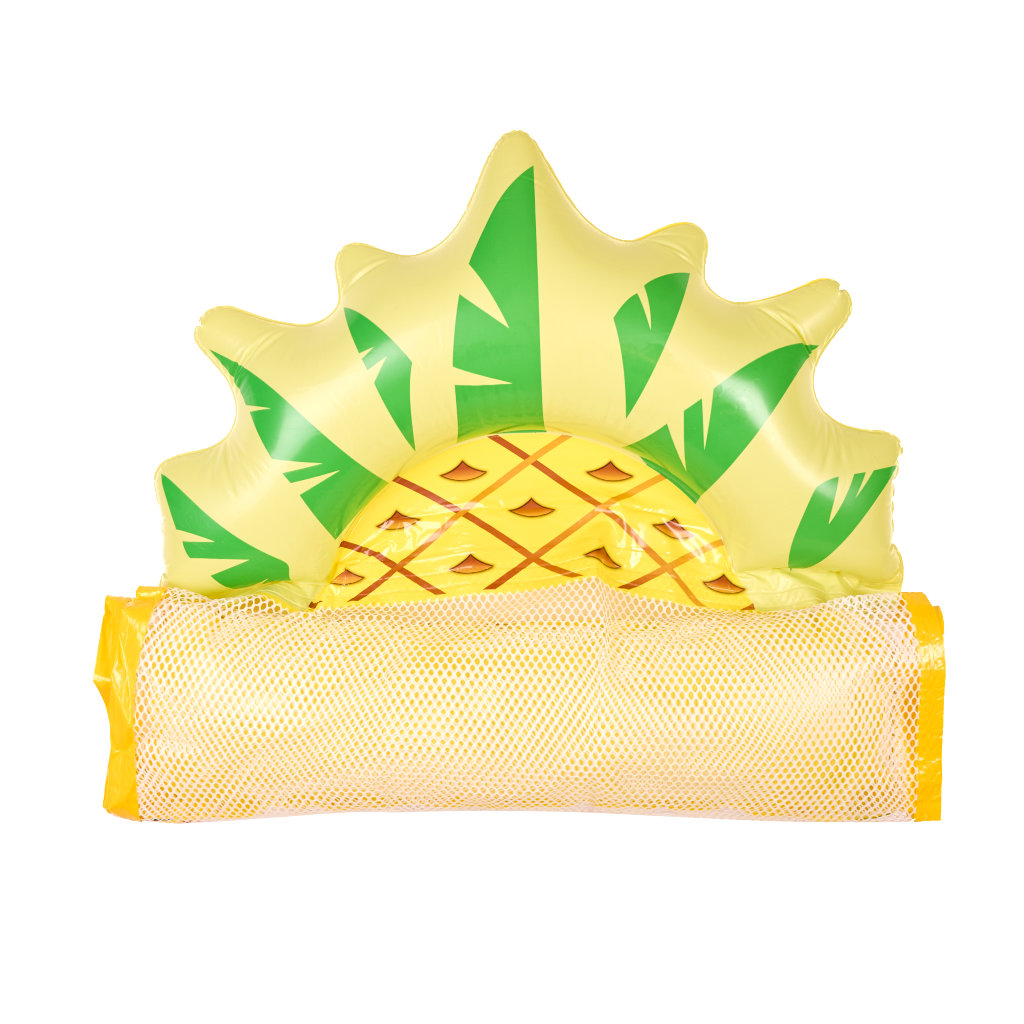 Materac dmuchany plażowy hamak wodny leżak fotel krzesło do pływania basenu ananas - obrazek 7