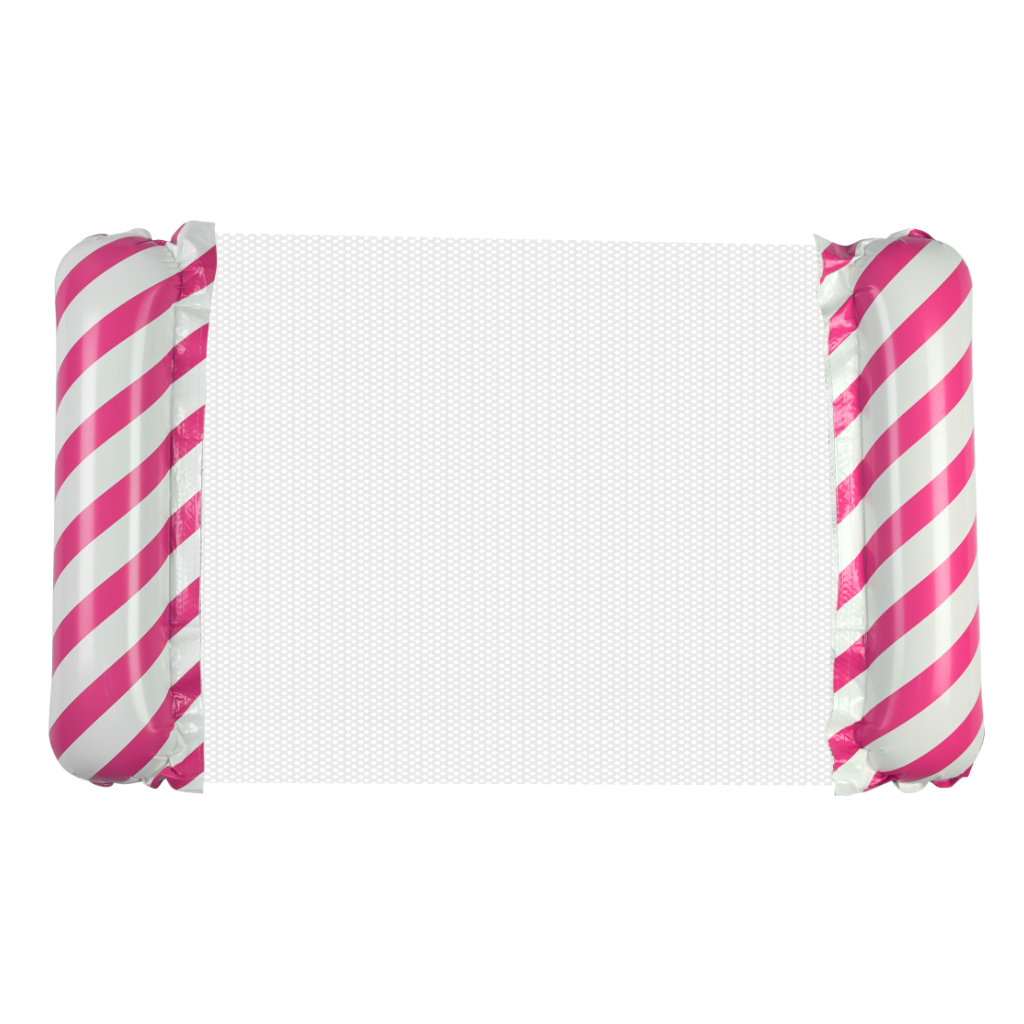 Materac dmuchany plażowy hamak wodny leżak fotel krzesło do pływania basenu różowy - obrazek 4