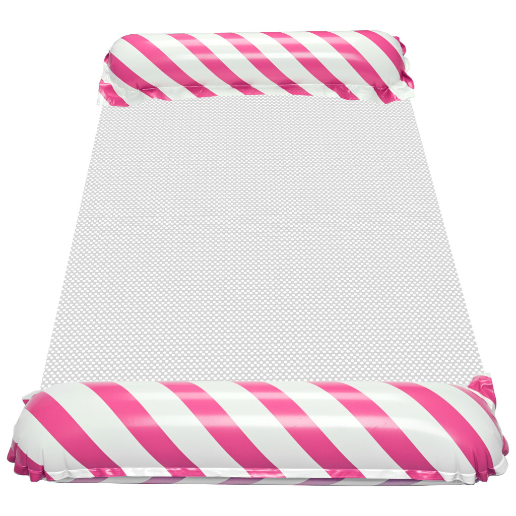 Materac dmuchany plażowy hamak wodny leżak fotel krzesło do pływania basenu różowy - obrazek 5