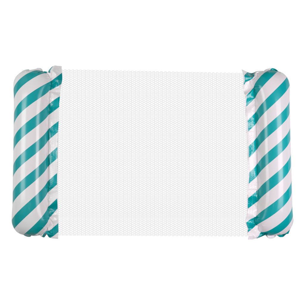 Materac dmuchany plażowy hamak wodny leżak fotel krzesło do pływania basenu niebieski - obrazek 5