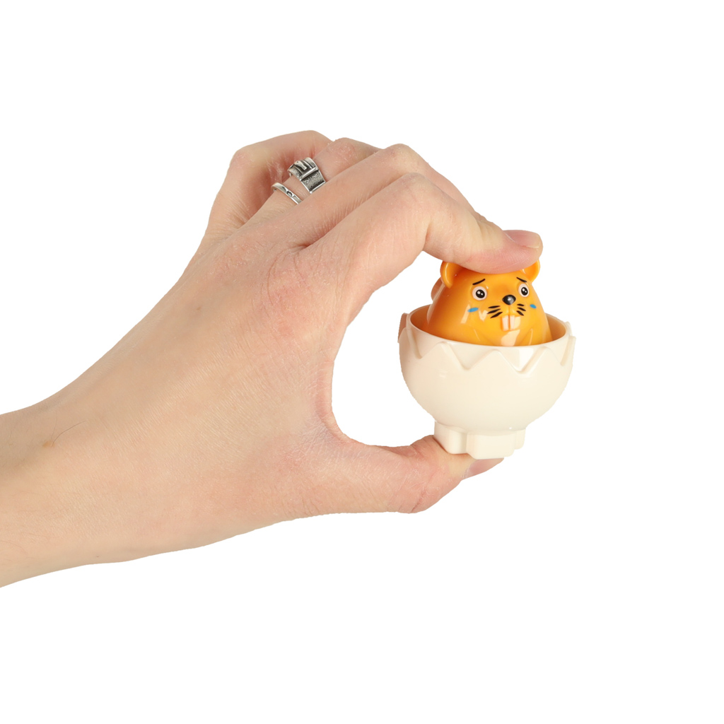 Układanka edukacyjna sorter dopasuj kształty jajka montessori zwierzątka 6 szt - obrazek 7