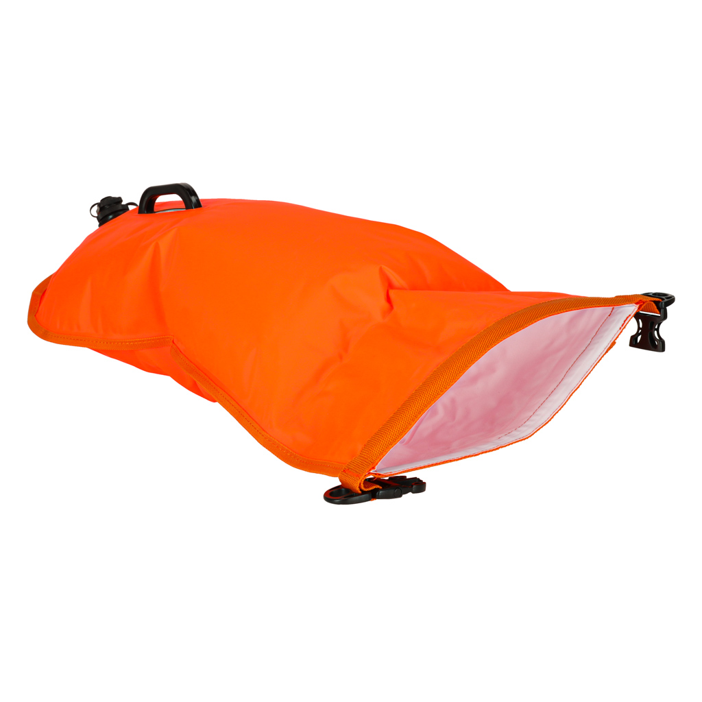 Bojka do pływania boja asekuracyjna ratunkowa pływacka sucha kieszeń gwizdek 28l - obrazek 6