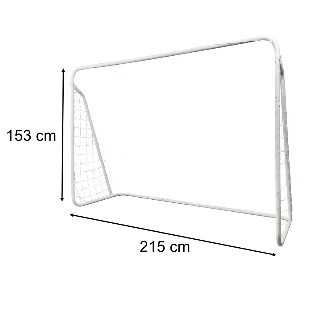 Bramka piłkarska do piłki nożnej dla dzieci treningowa 2w1 + mata celności 215 x 153 x 76 cm - obrazek 3