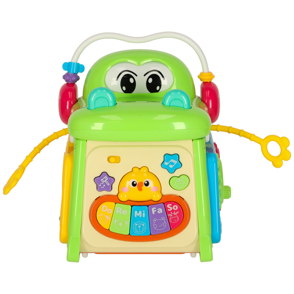 Kostka edukacyjna sorter z pianinkiem krokodyl 4w1 - obrazek 3