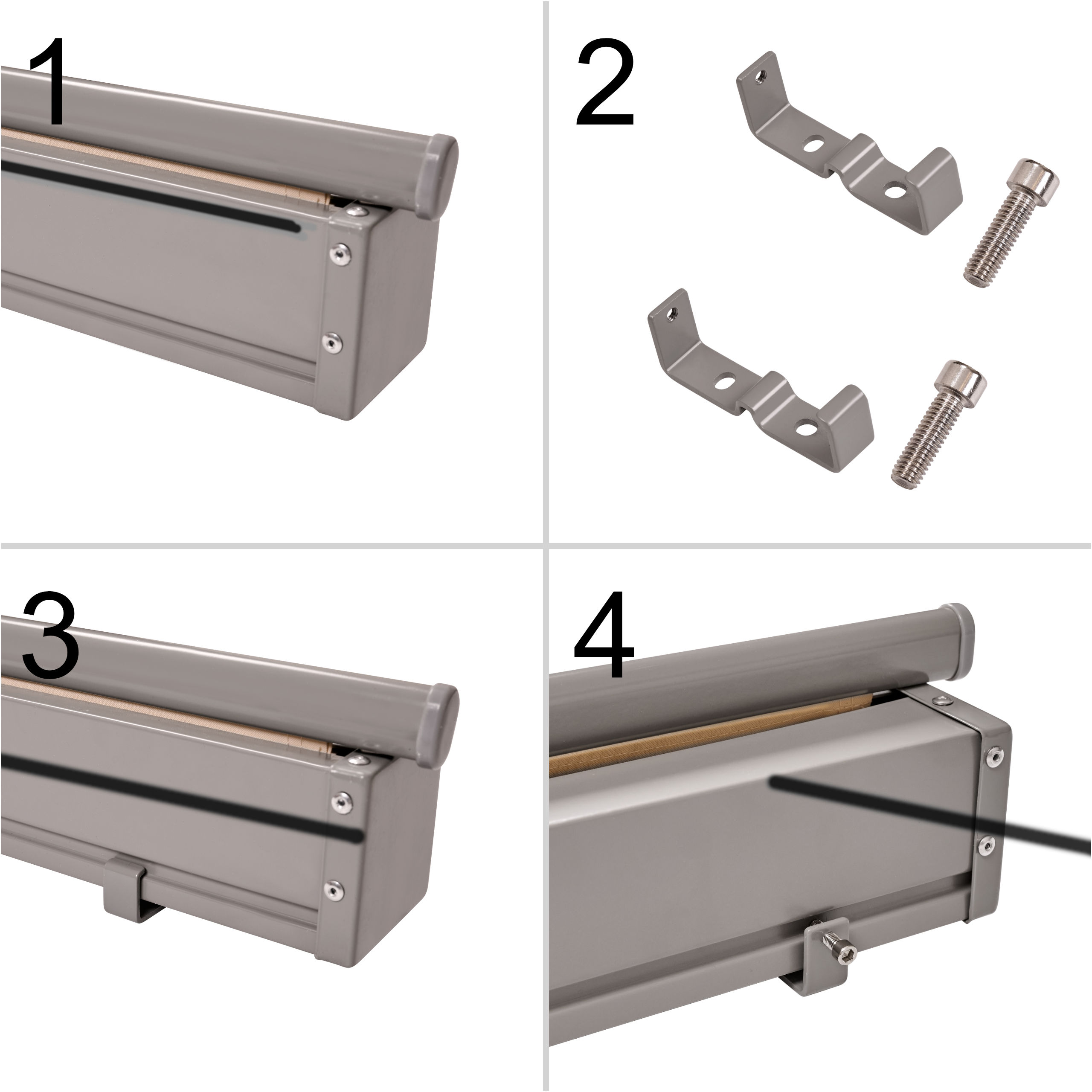 Markiza boczna tarasowa LUARO parawan zwijana 180 x 400 cm beżowa - obrazek 5