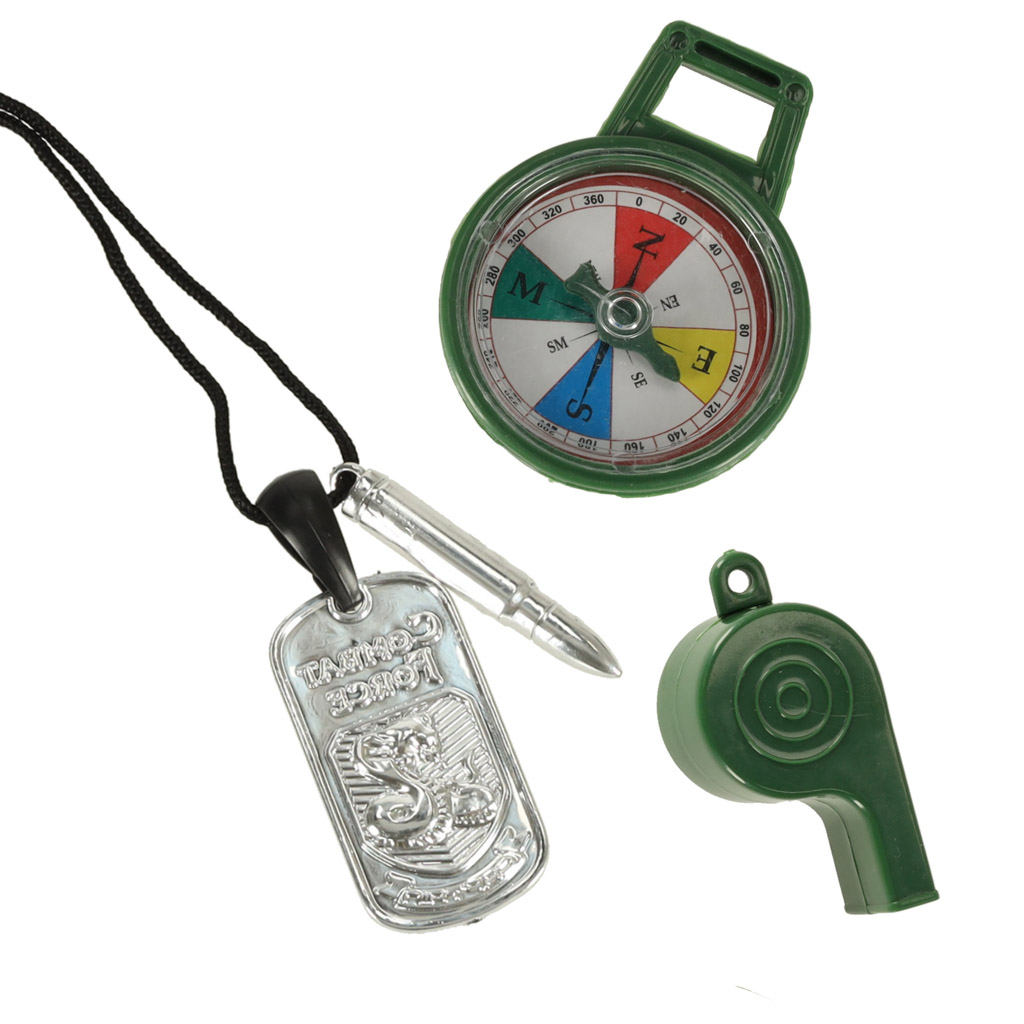 Zestaw wojskowy strój kamizelka karabin lornetka - obrazek 8