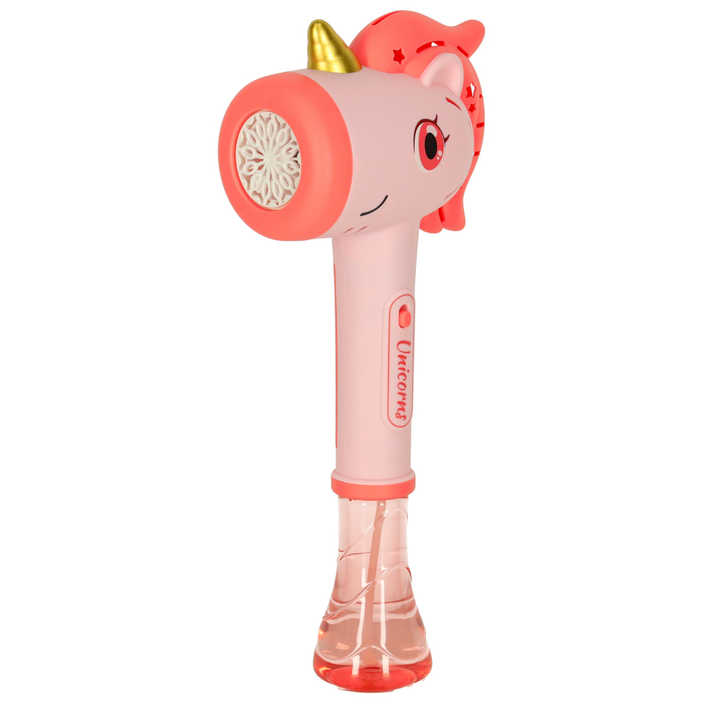 Pistolet na bańki mydlane maszyna do baniek jednorożec różdżka światło dźwięk - obrazek 3