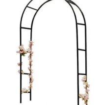 Pergola ogrodowa łuk uchwyt na róże kwiaty bluszcz pnącza metalowa 240 x 140 cm