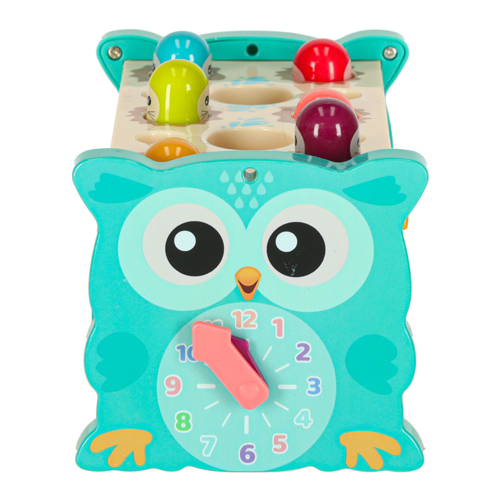 Zabawka sensoryczna wbijak dla niemowląt 8w1 Bibi-inn niebieska - obrazek 6