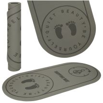 Mata fitness do ćwiczeń jogi skakania na skakance wygłuszająca antypoślizgowa 125×61,5×0,6 cm szara