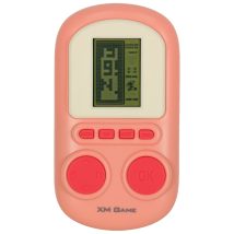 Gra elektroniczna zręcznościowa mini konsola przenośna kieszonkowa tetris różowa