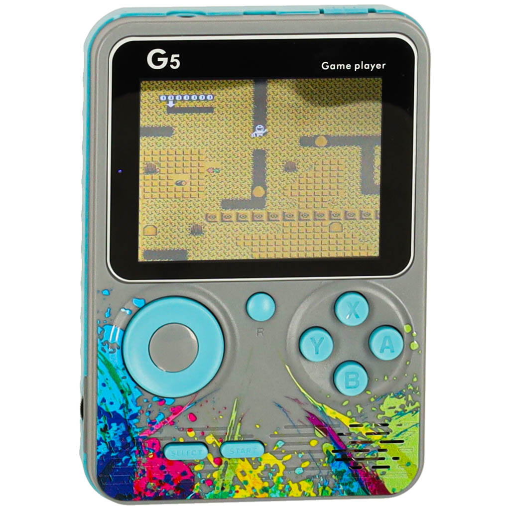 Konsola przenośna do gier mini elektroniczna retro 500 gier szara - obrazek 3