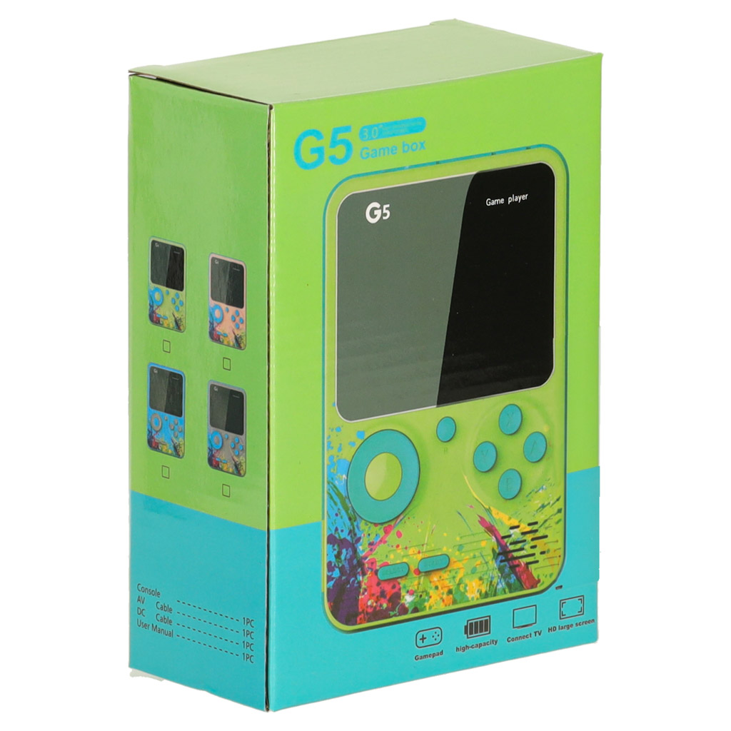 Konsola przenośna do gier mini elektroniczna retro 500 gier szara - obrazek 8