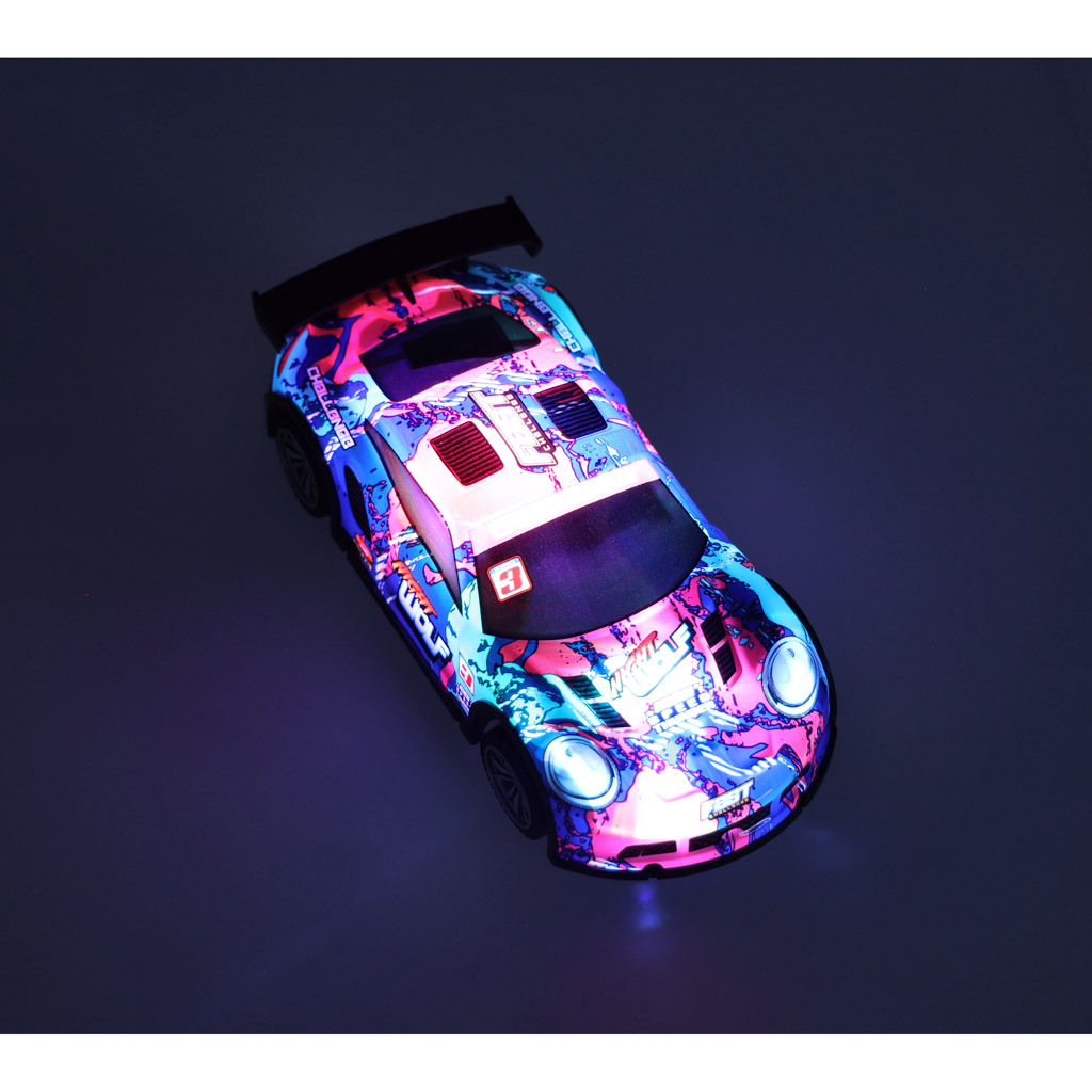 Samochód RC sportowy niebiesko-czerwony - obrazek 8