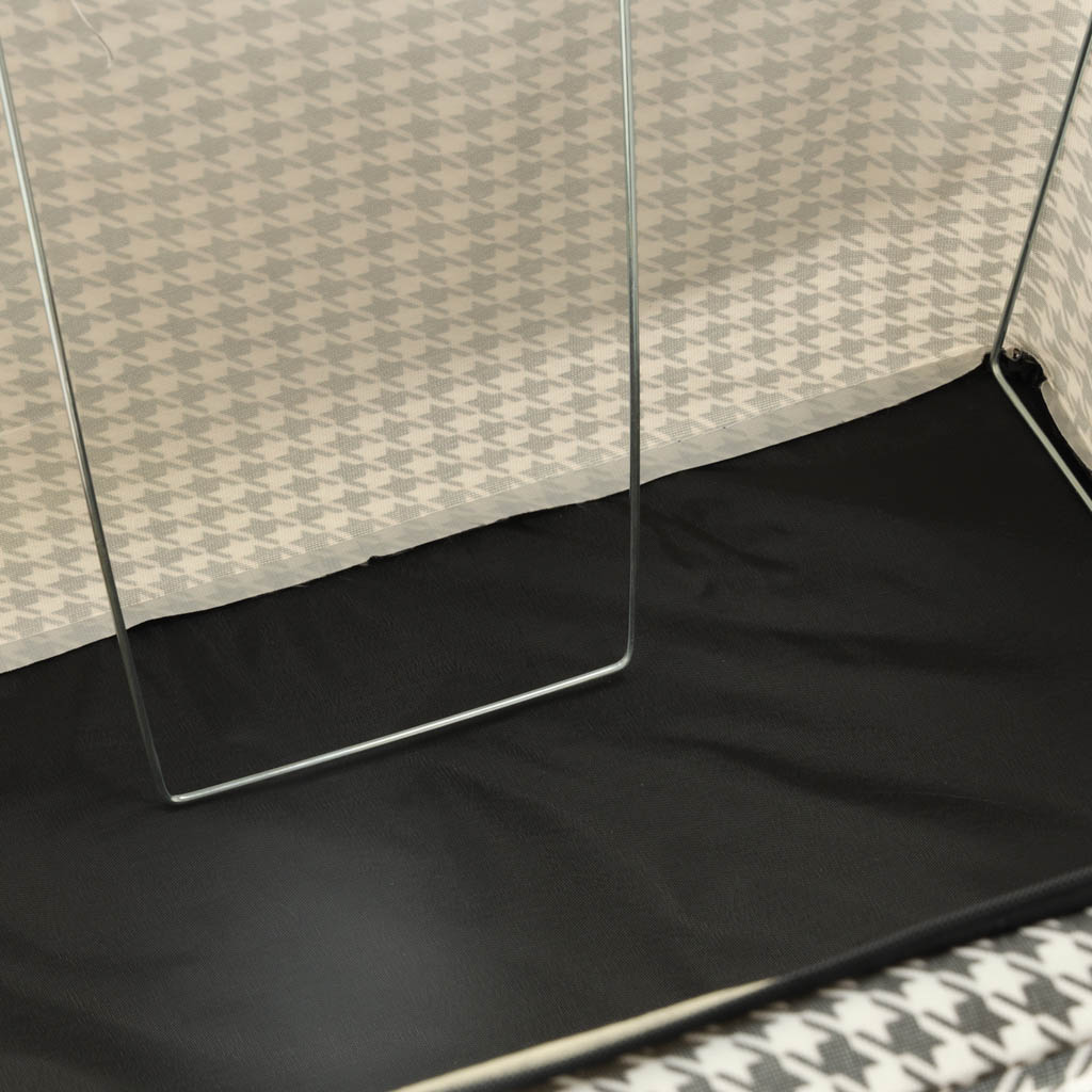 Organizer na pościel ubrania do szafy pokrowiec torba ze stelażem biały czarny 22L - obrazek 6