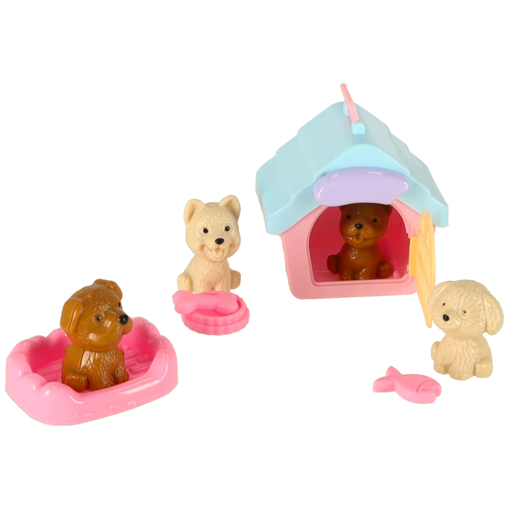 Salon piękności SPA dla psów figurki akcesoria zestaw 14 elementów - obrazek 8