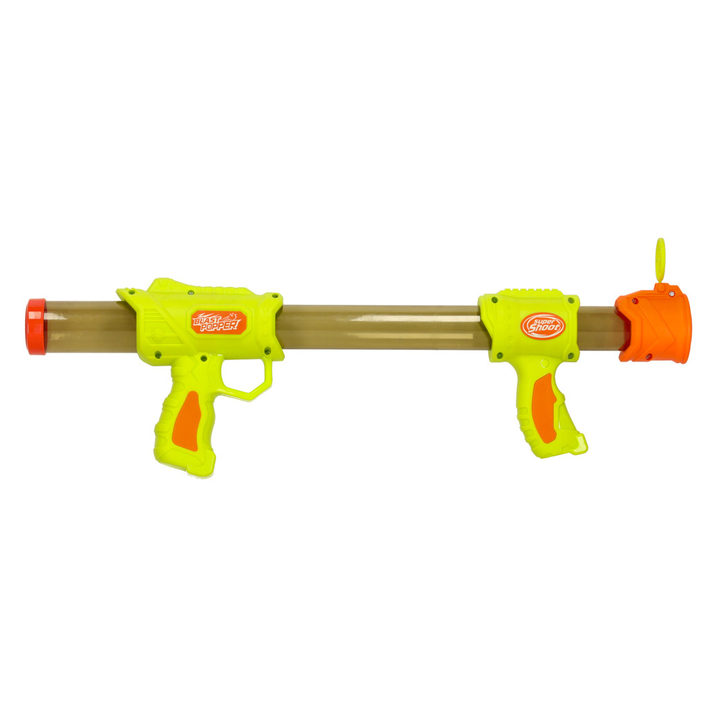 Pistolet na kulki karabin na piankowe naboje solidny dla dzieci gra 2w1 zielony - obrazek 3