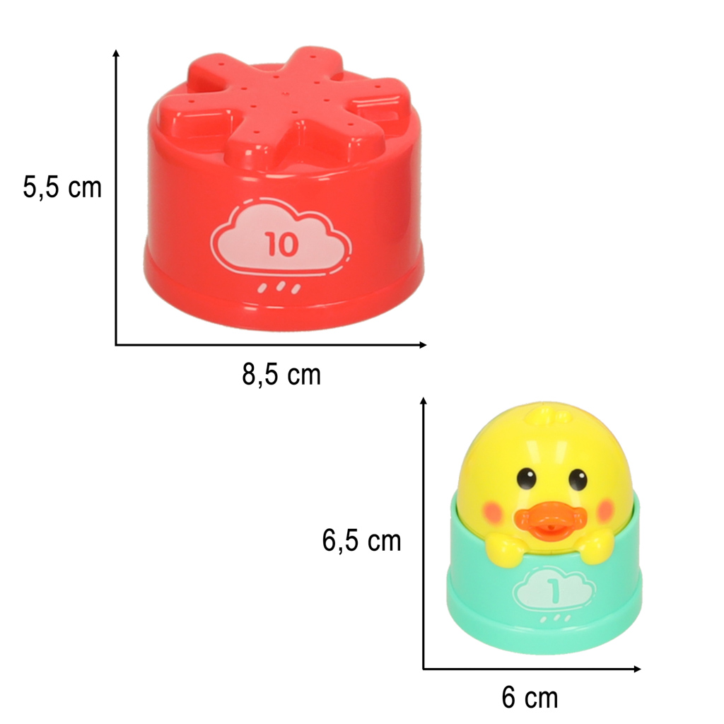 Wieża edukacyjna kubeczki zabawka do kąpieli Bibi-inn - obrazek 7