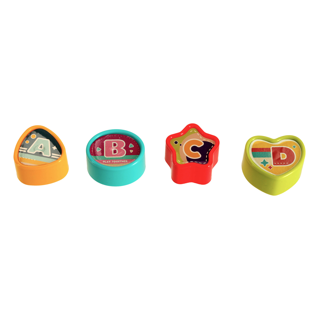 Kostka edukacyjna interaktywna pianinko 6w1 Bibi-inn czerwona - obrazek 5