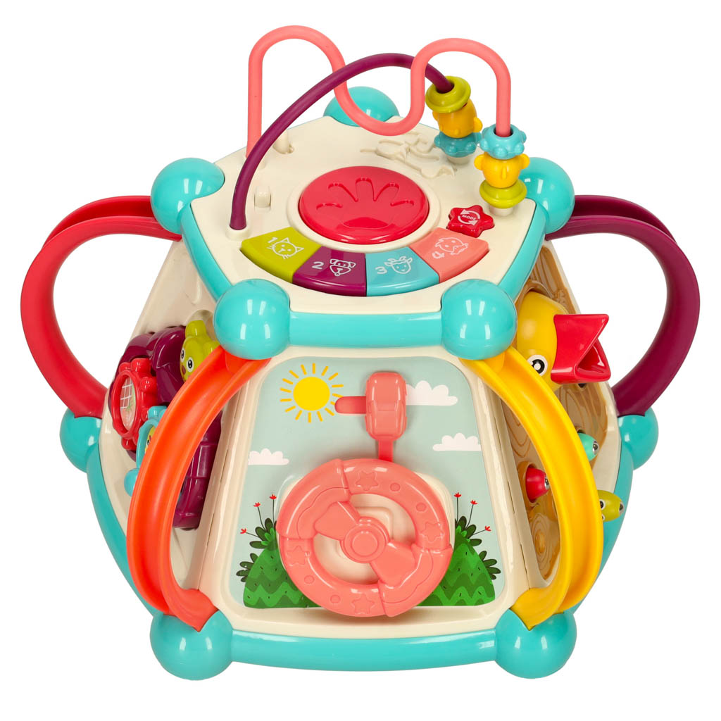 Kostka edukacyjna interaktywna nakarm ptaszka 7w1 Bibi-inn - obrazek 8