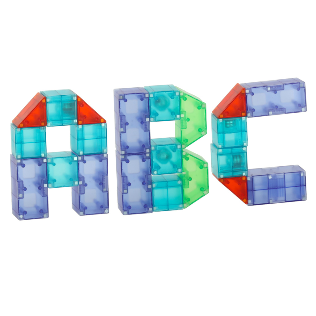 Klocki magnetyczne konstrukcyjne świecące elementy figury 3D 134 el. - obrazek 4