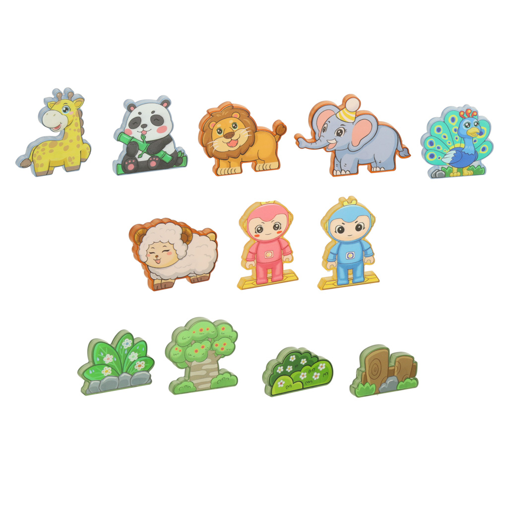 Klocki magnetyczne świecące 124 el. - obrazek 6