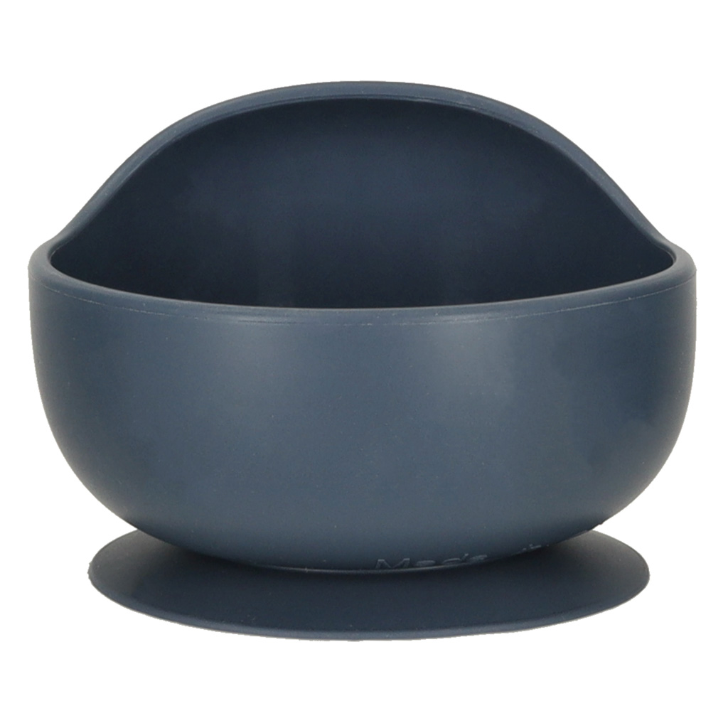 Naczynia silikonowe dla dzieci wiewiórka zestaw 9 elementów ciemny niebieski - obrazek 4