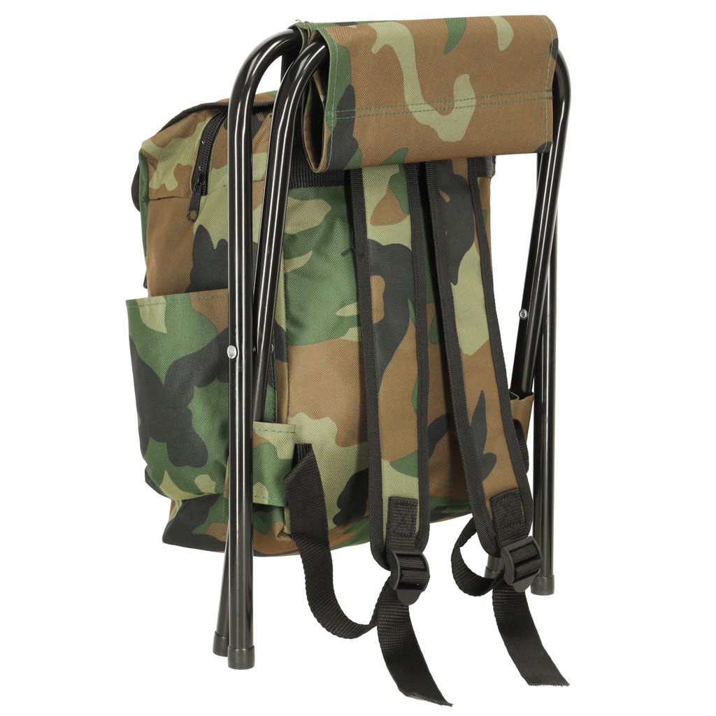 Krzesło wędkarskie turystyczne składane plecak moro 10l - obrazek 5